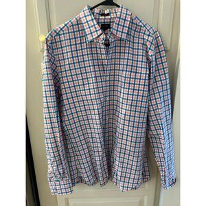 J.Crew Men's Medium Slim Fit Plaid Button-Down Shirt Multicolor Long Sleeves